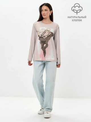 Лонгслив женский. Хлопок / Дазай и Чуя