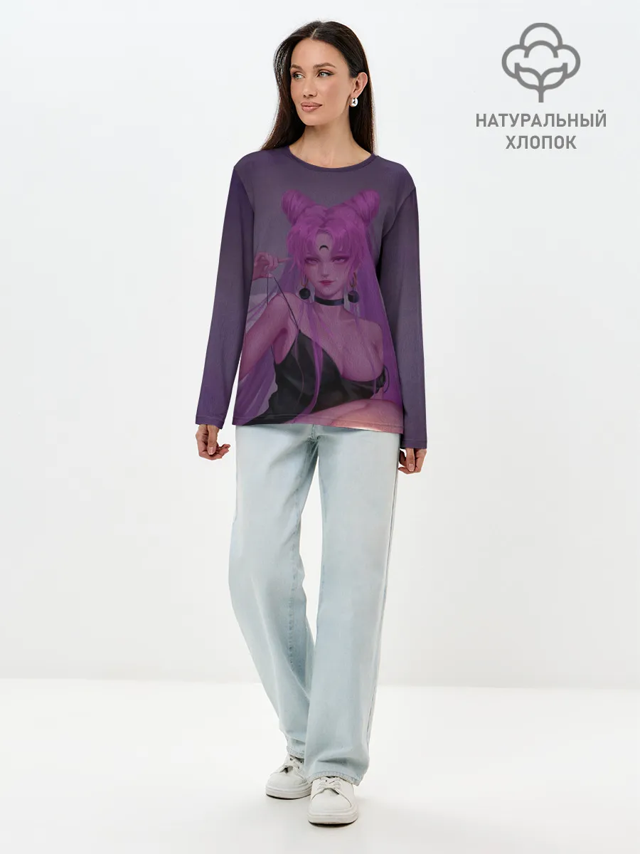 Лонгслив женский. Хлопок / PINK HEAR