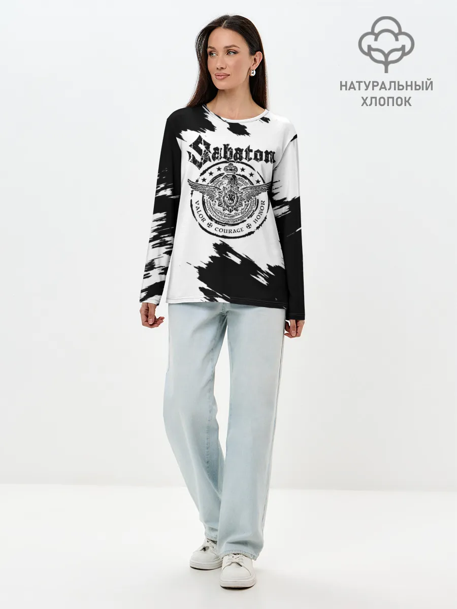 Лонгслив женский. Хлопок / Sabaton