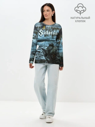 Лонгслив женский. Хлопок / Sabaton