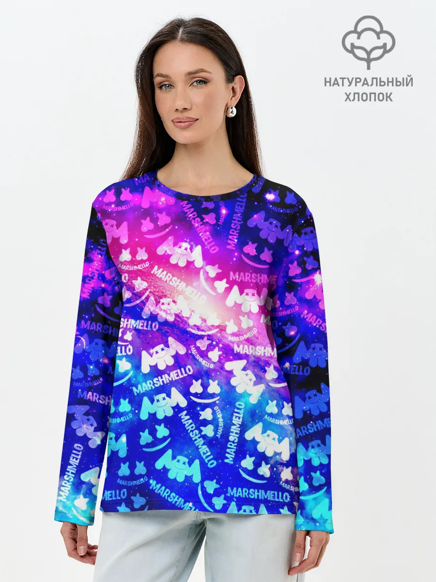 Лонгслив женский. Хлопок / MARSMELLO