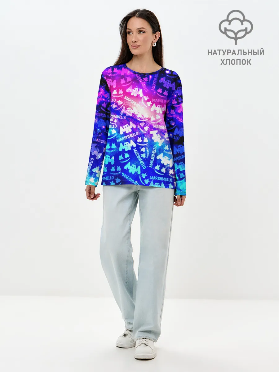 Лонгслив женский. Хлопок / MARSMELLO