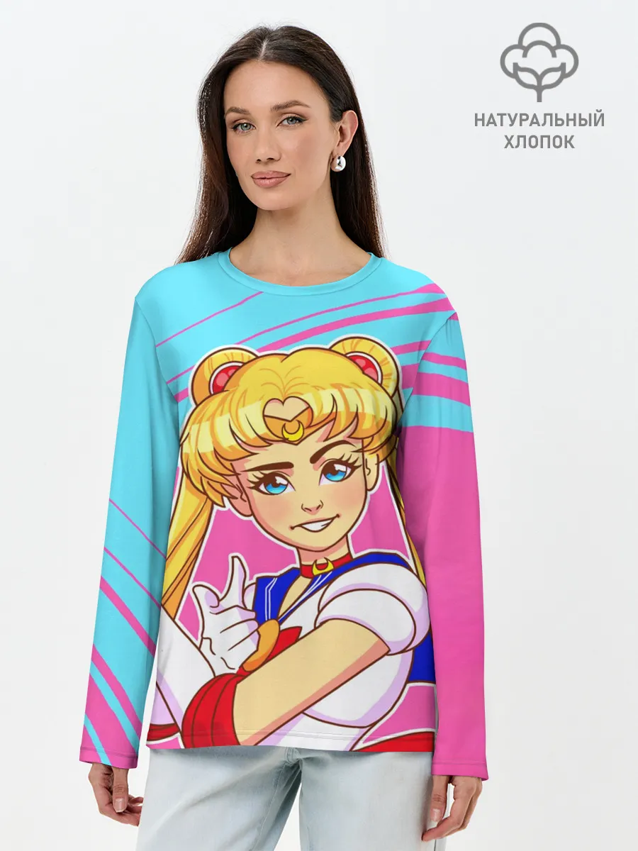 Лонгслив женский. Хлопок / СЕЙЛОР МУН