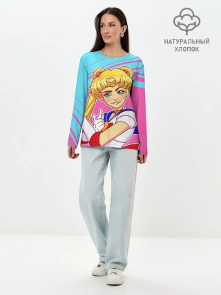 Лонгслив женский. Хлопок / СЕЙЛОР МУН