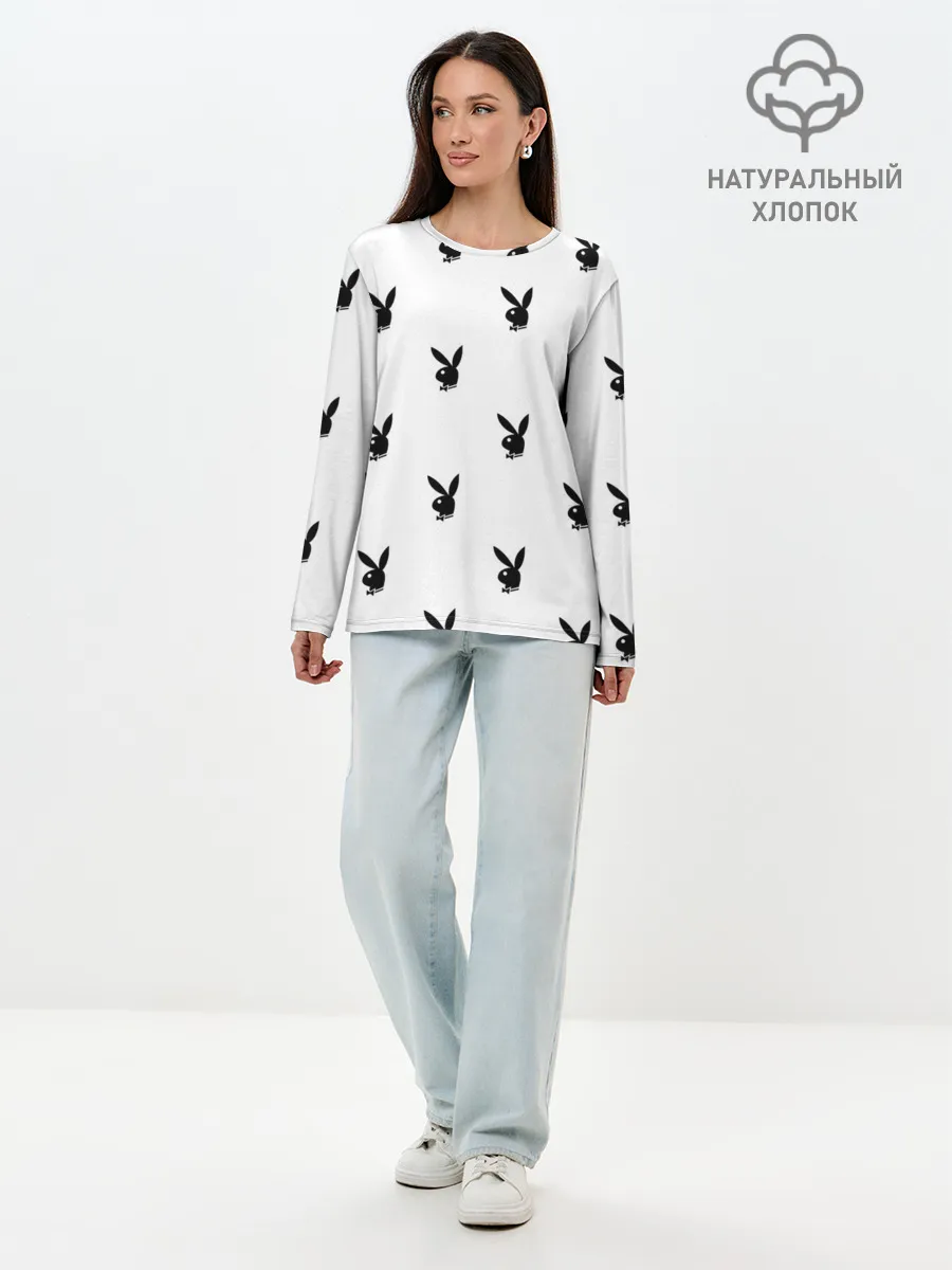 Лонгслив женский. Хлопок / PLAYBOY | ПЛЕЙБОЙ