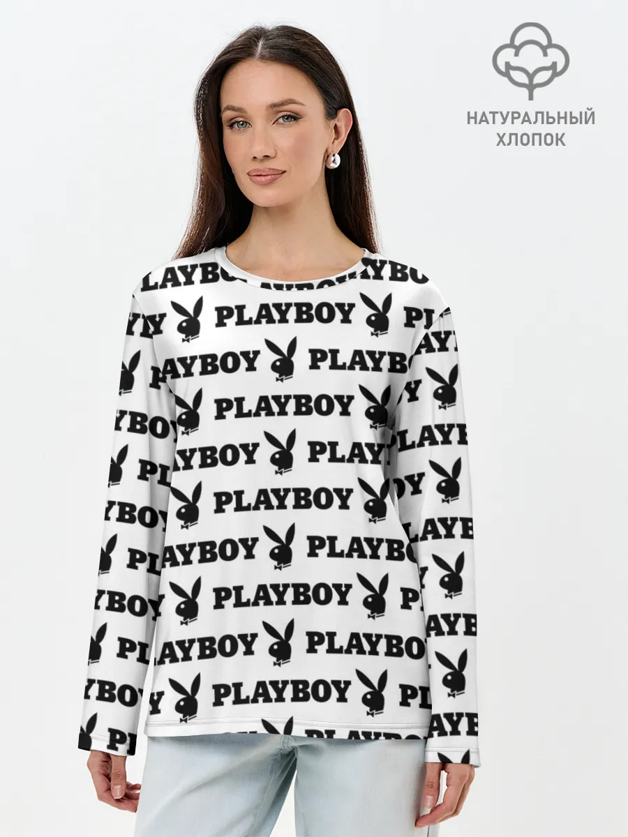 Лонгслив женский. Хлопок / PLAYBOY | ПЛЕЙБОЙ