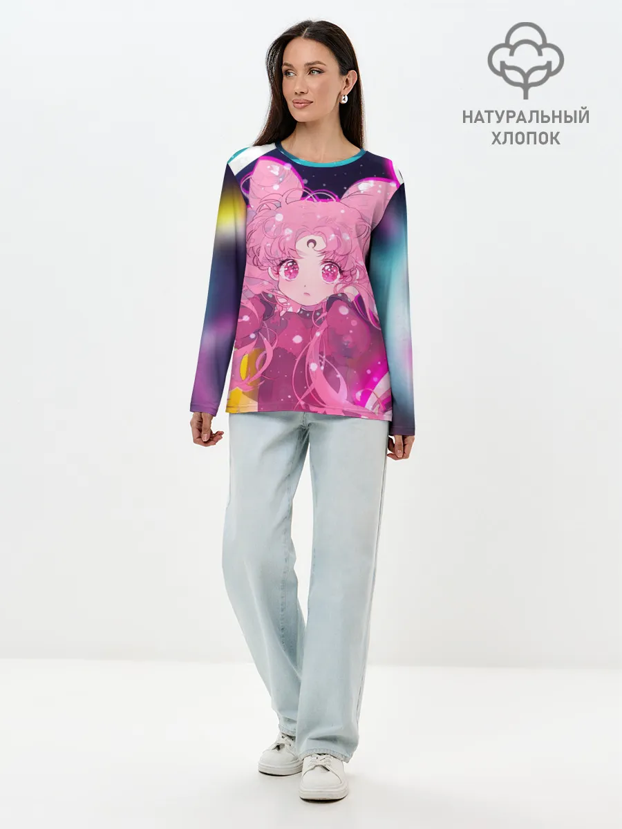 Лонгслив женский. Хлопок / ДОЧЬ ЛУНЫ