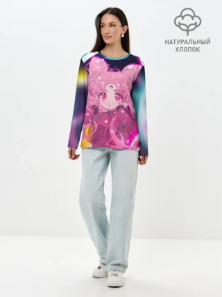 Лонгслив женский. Хлопок / ДОЧЬ ЛУНЫ