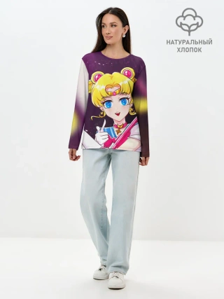 Лонгслив женский. Хлопок / Sailor Moon