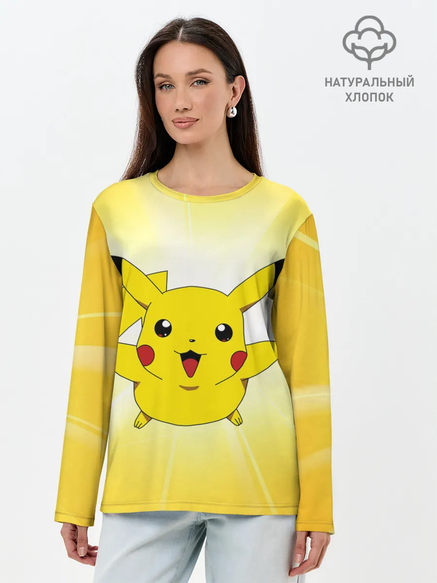 Лонгслив женский. Хлопок / Пика Пика