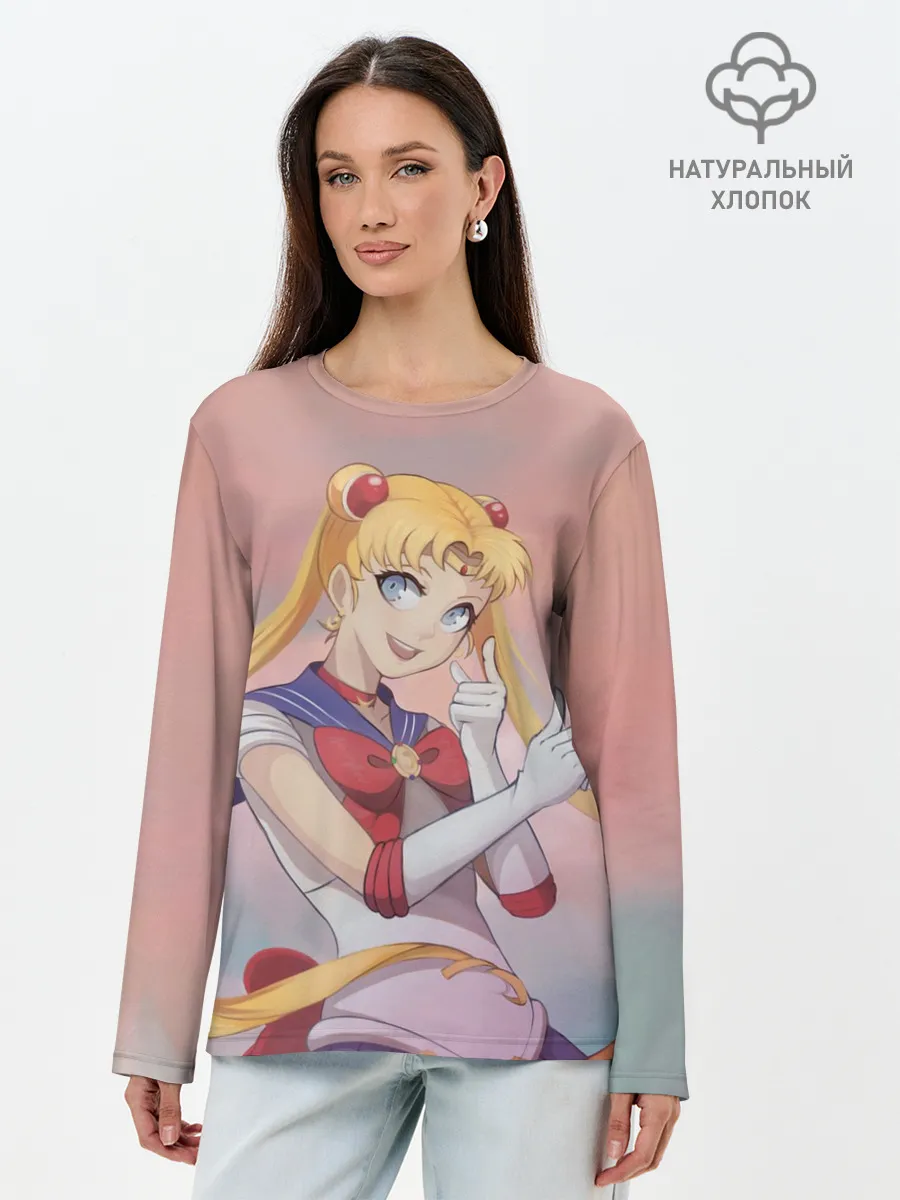 Лонгслив женский. Хлопок / СЕЙЛОР МУН