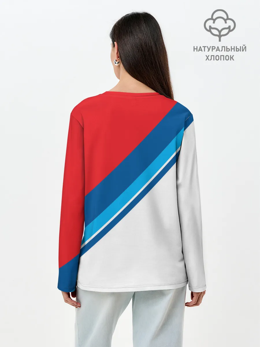 Лонгслив женский. Хлопок / SUZUKI MOTO SPORT | СУЗУКИ МОТО СПОРТ