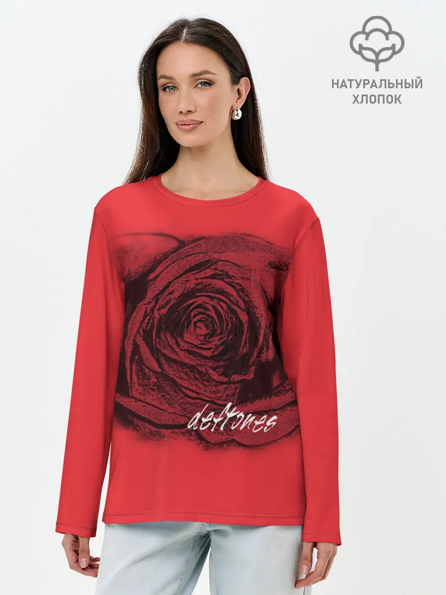 Лонгслив женский. Хлопок / Deftones