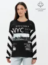 Лонгслив женский. Хлопок / New-York Strips