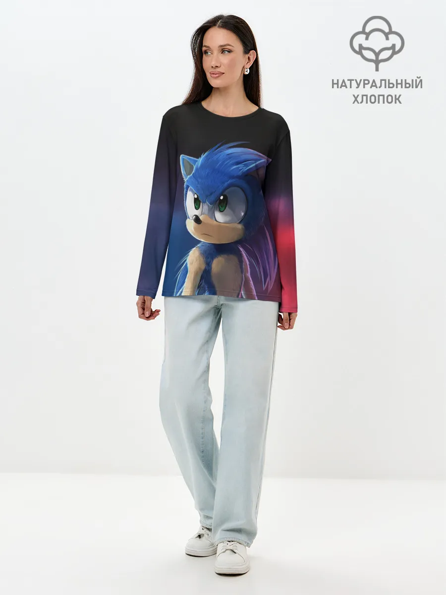 Лонгслив женский. Хлопок / SONIC