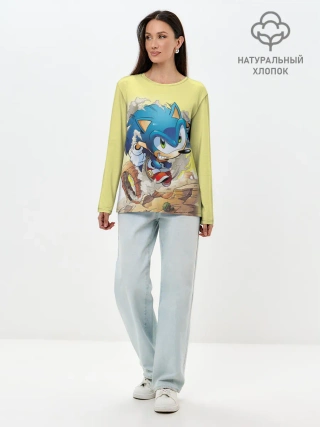 Лонгслив женский. Хлопок / SONIC