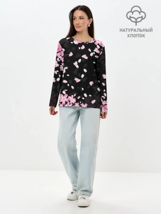 Лонгслив женский. Хлопок / САКУРА | SAKURA