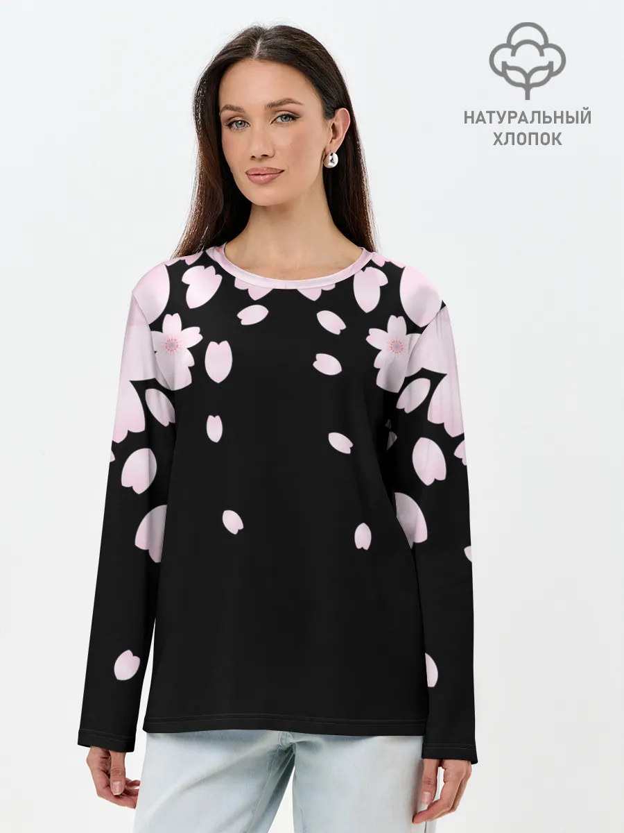 Лонгслив женский. Хлопок / САКУРА | SAKURA