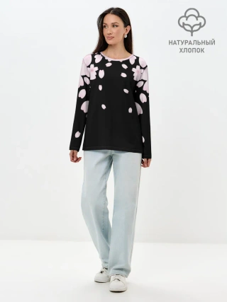 Лонгслив женский. Хлопок / САКУРА | SAKURA