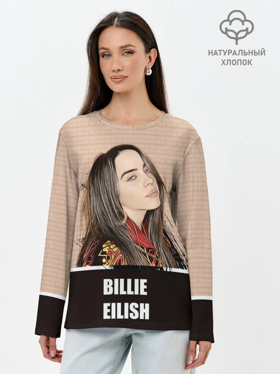 Лонгслив женский. Хлопок / Billie Eilish