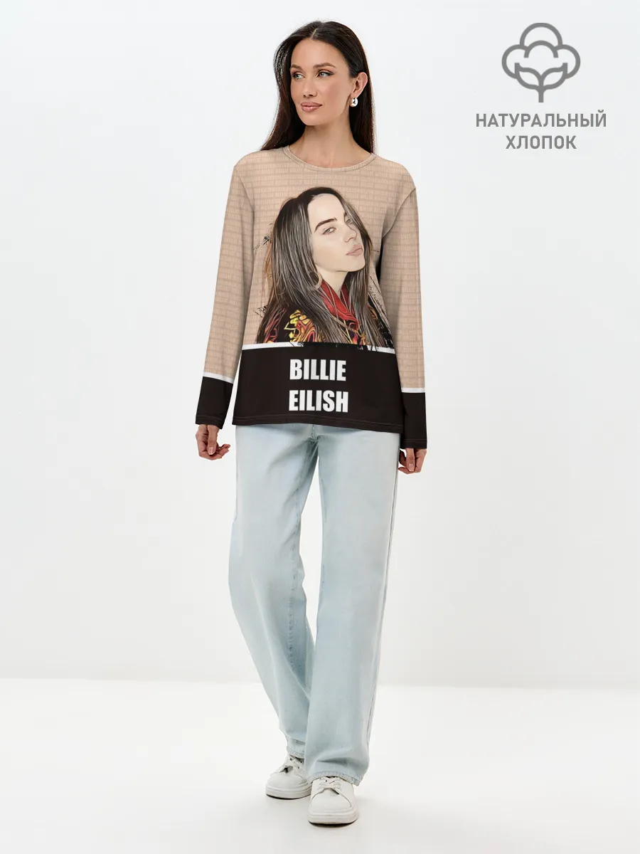 Лонгслив женский. Хлопок / Billie Eilish
