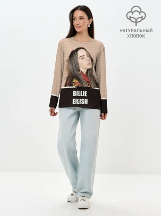 Лонгслив женский. Хлопок / Billie Eilish