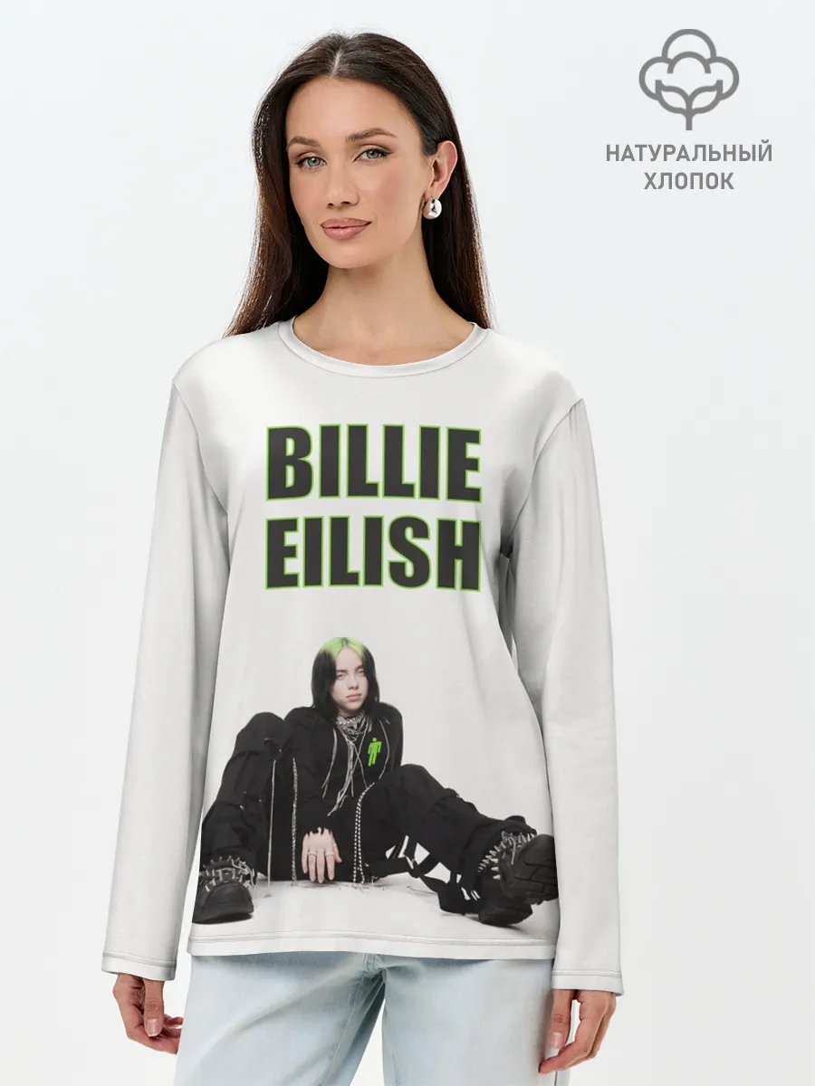 Лонгслив женский. Хлопок / Billie Eilish