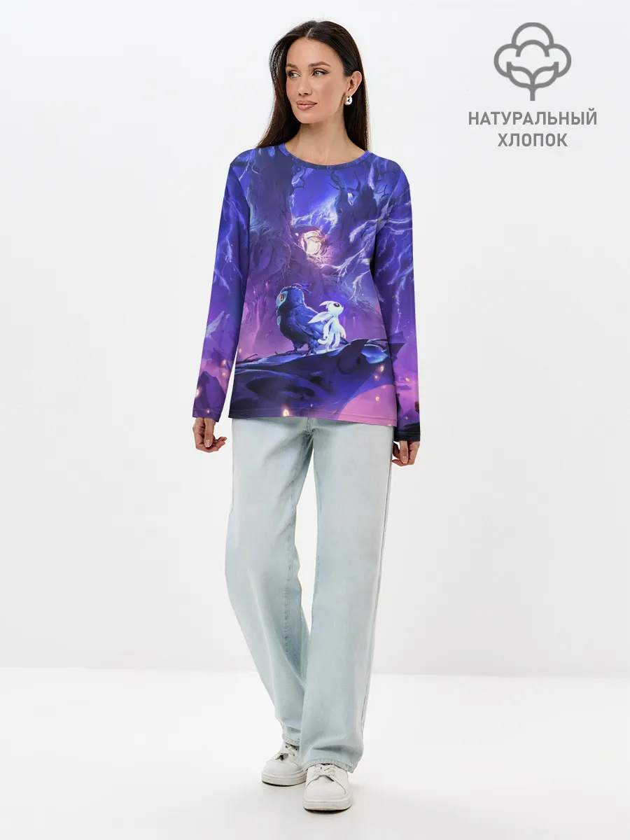 Лонгслив женский. Хлопок / Ori and the Will of the Wisps