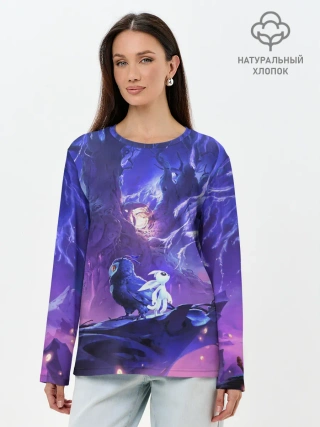 Лонгслив женский. Хлопок / Ori and the Will of the Wisps