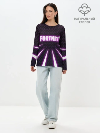 Лонгслив женский. Хлопок / Fortnite