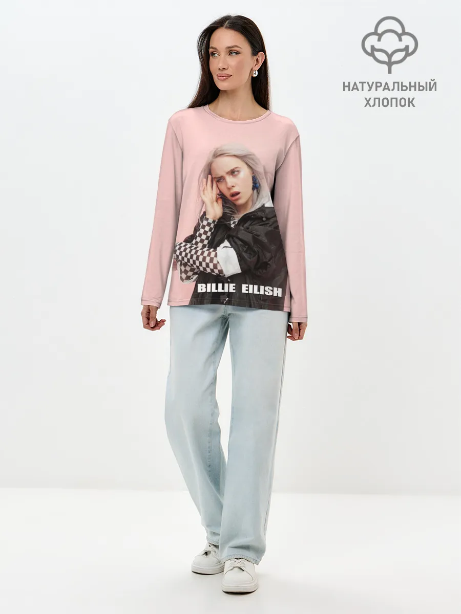 Лонгслив женский. Хлопок / Billie Eilish