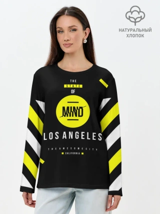 Лонгслив женский. Хлопок / OFF-MIND
