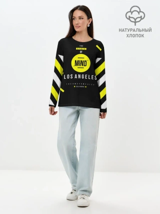 Лонгслив женский. Хлопок / OFF-MIND