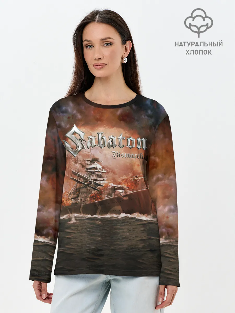 Лонгслив женский. Хлопок / Sabaton