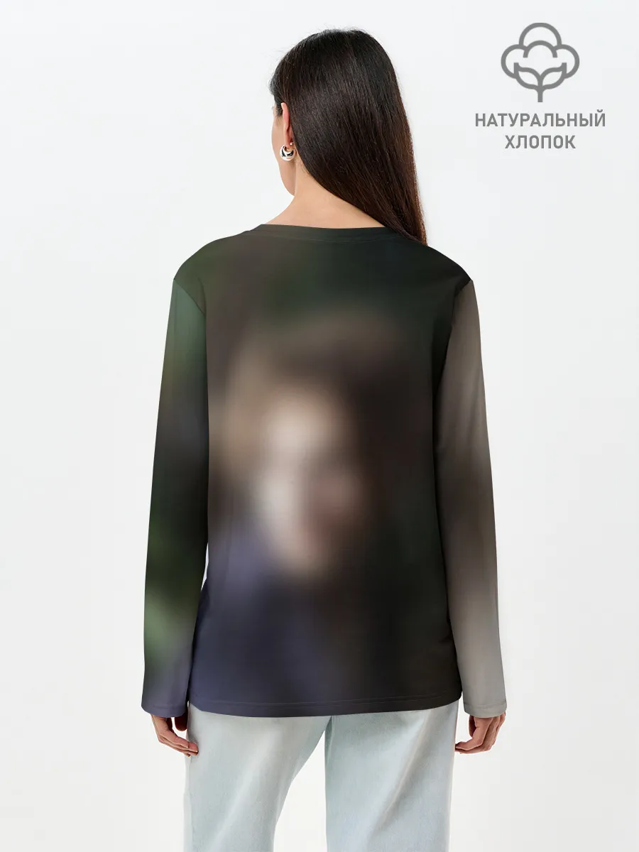 Лонгслив женский. Хлопок / Роберт Паттинсон