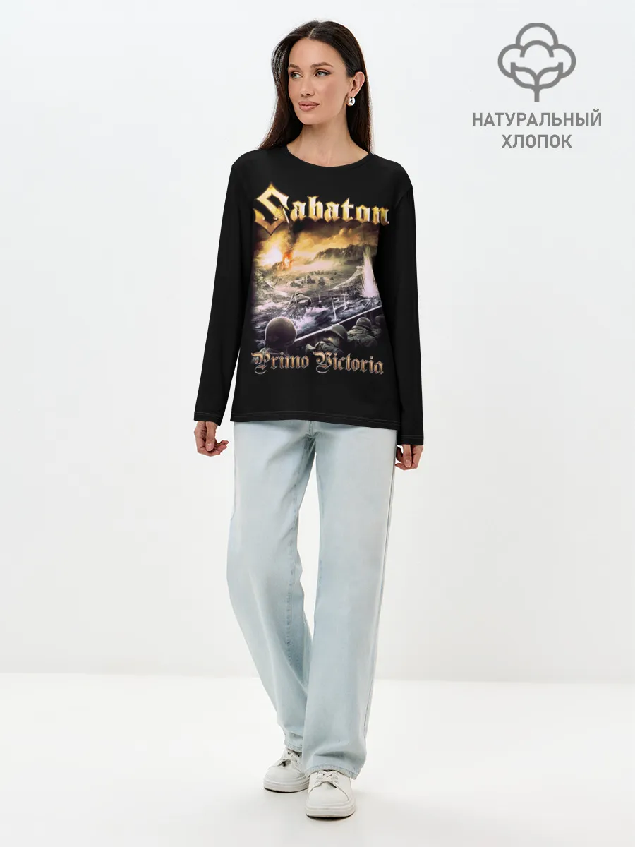 Лонгслив женский. Хлопок / SABATON.