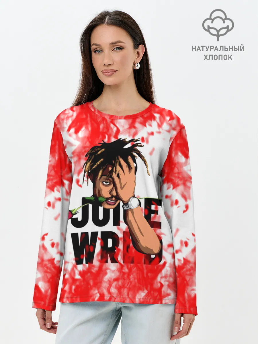 Лонгслив женский. Хлопок / Juice WRLD.