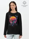 Лонгслив женский. Хлопок / Deer 1