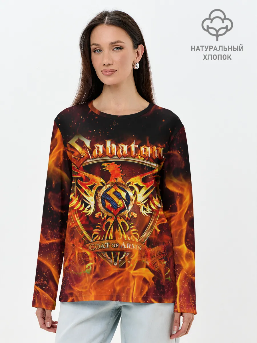 Лонгслив женский. Хлопок / SABATON / САБАТОН