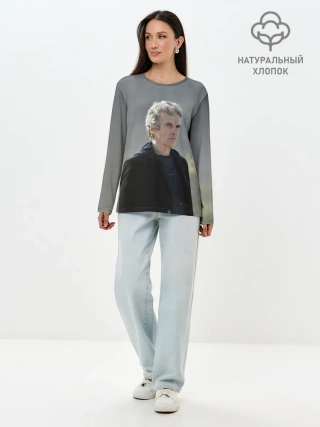 Лонгслив женский. Хлопок / ДОКТОР КТО