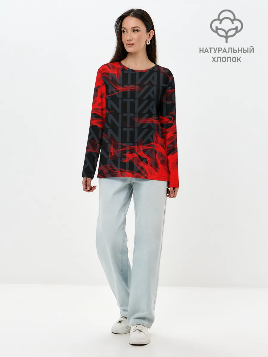 Лонгслив женский. Хлопок / VALORANT.