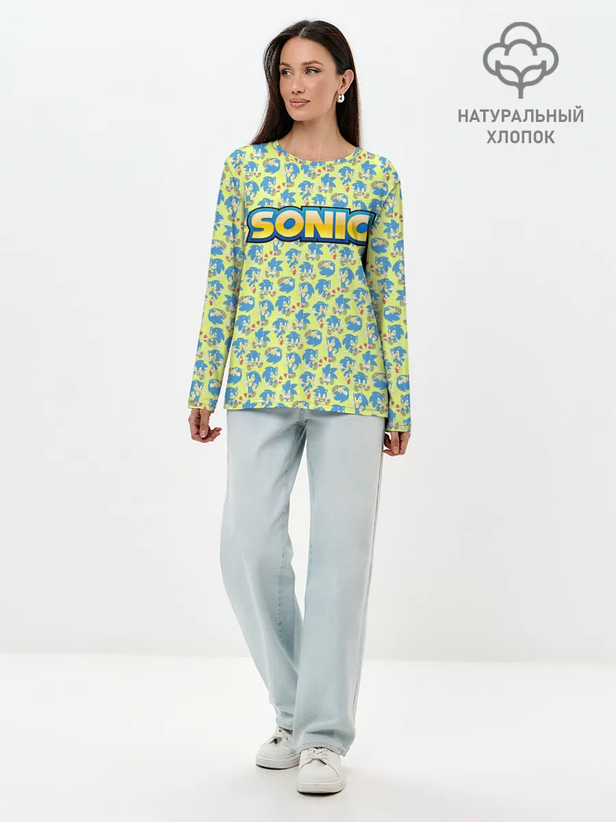 Лонгслив женский. Хлопок / SONIC
