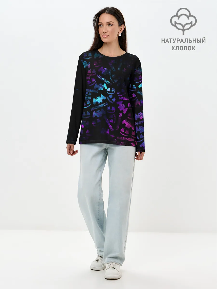 Лонгслив женский. Хлопок / MARSMELLO