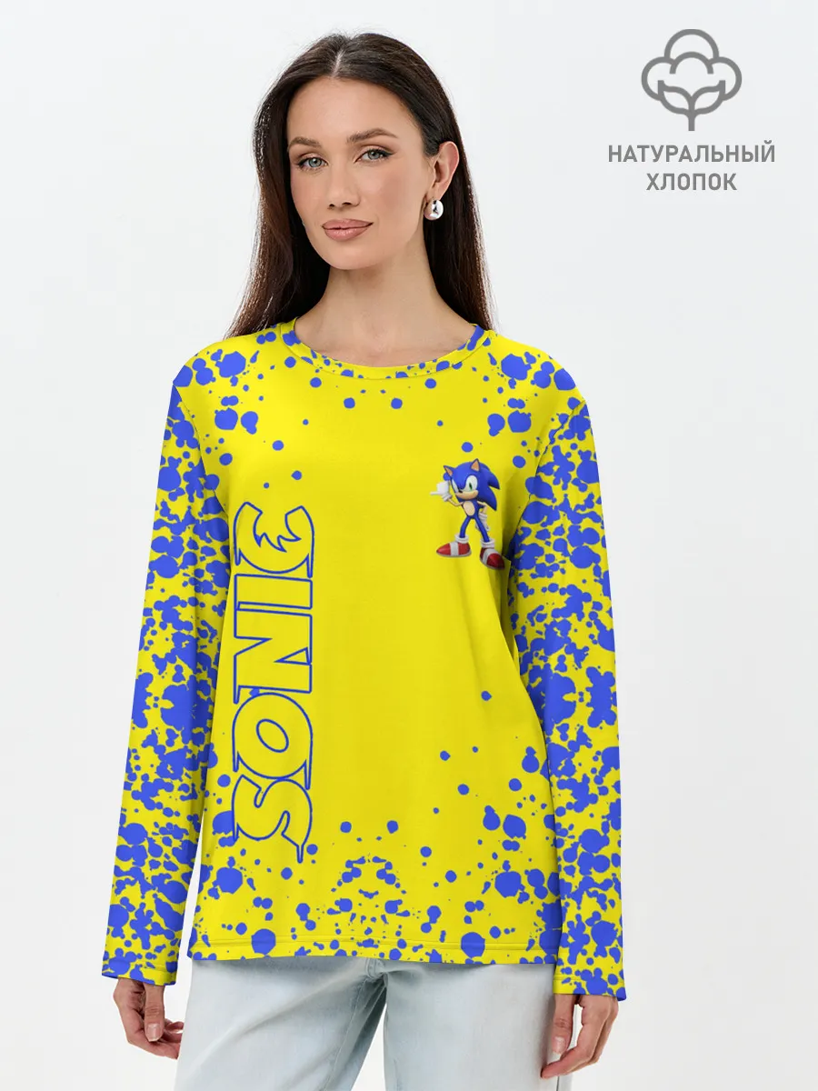 Лонгслив женский. Хлопок / Sonic.