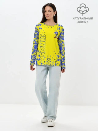 Лонгслив женский. Хлопок / Sonic.