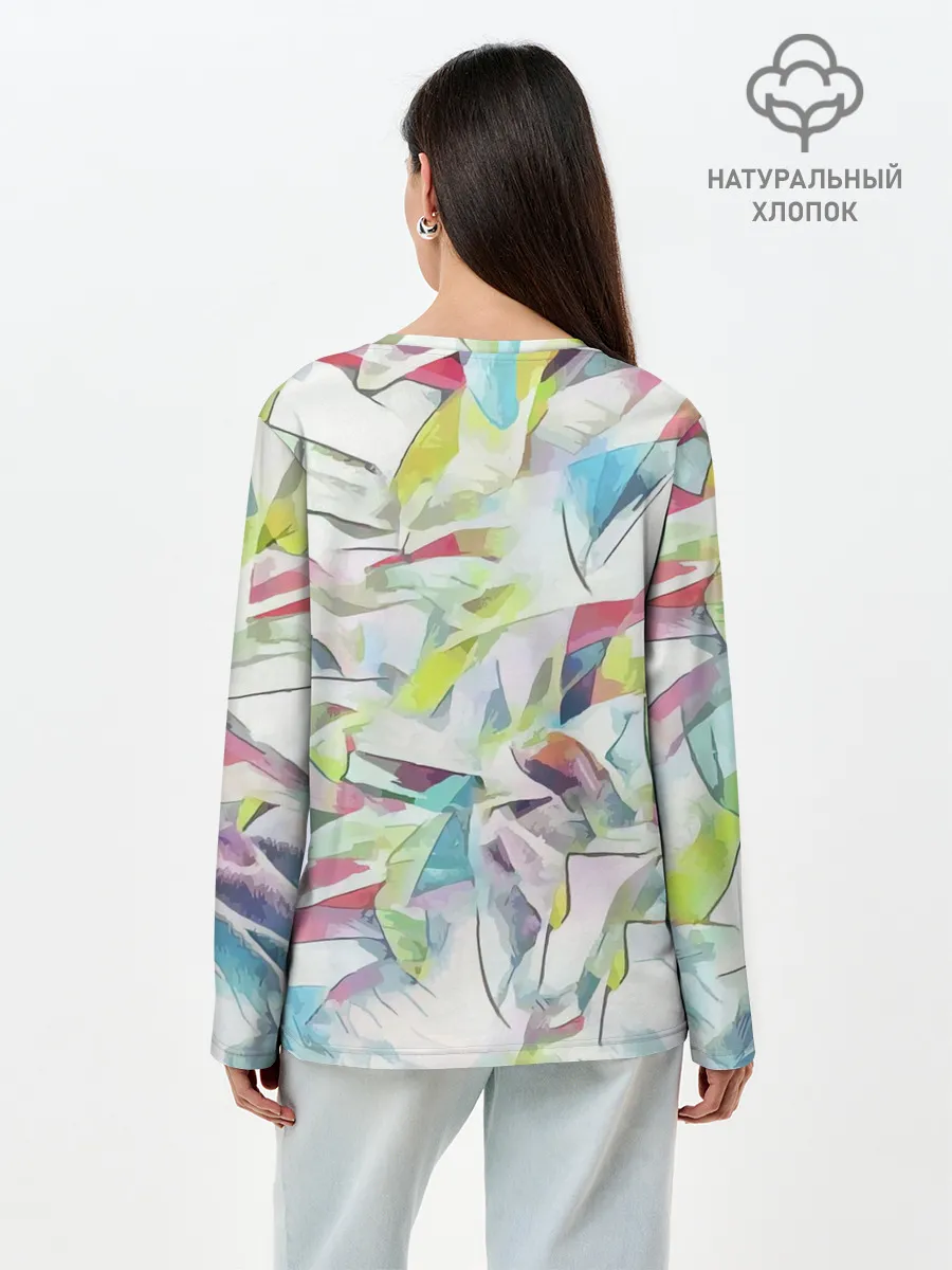 Лонгслив женский. Хлопок / РОБЕРТ ПАТТИНСОН