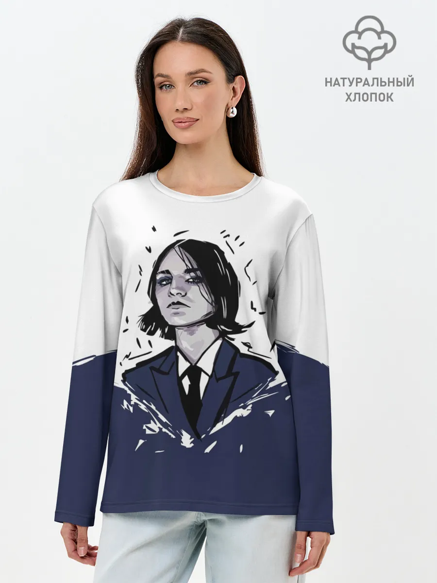 Лонгслив женский. Хлопок / placebo