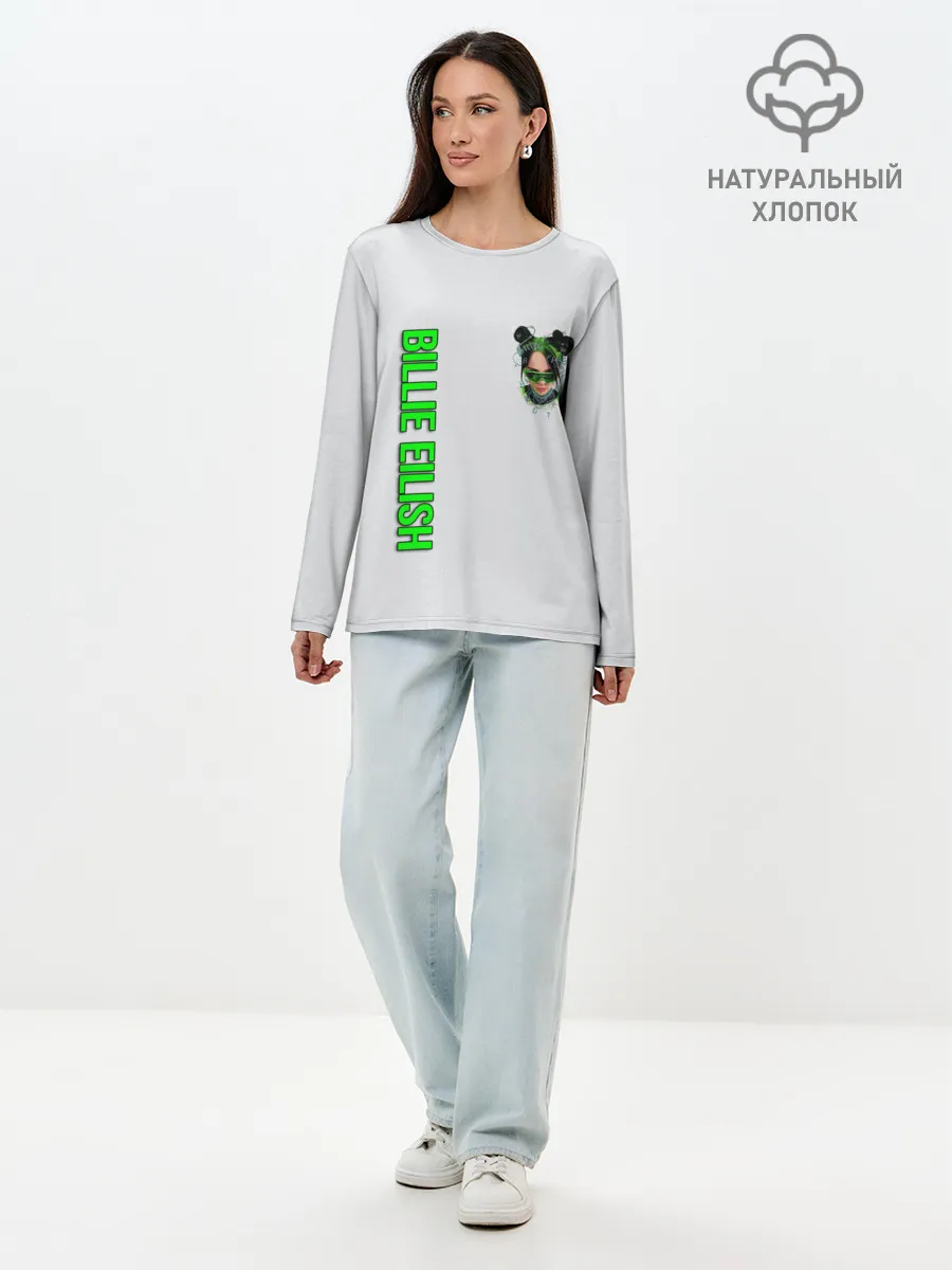 Лонгслив женский. Хлопок / BILLIE EILISH