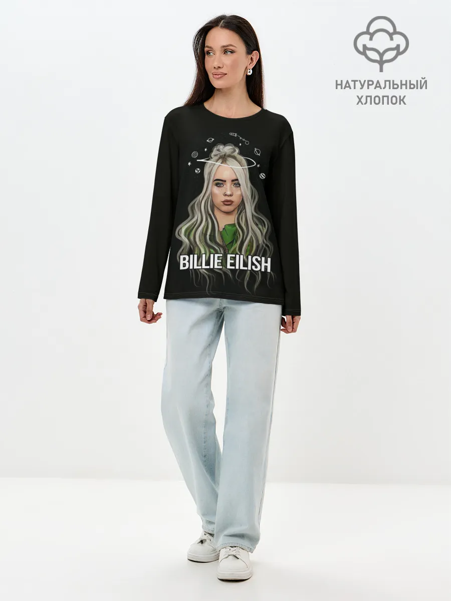 Лонгслив женский. Хлопок / BILLIE EILISH