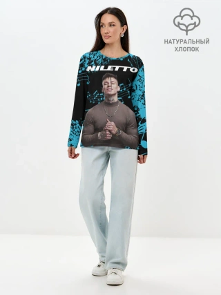 Лонгслив женский. Хлопок / NILETTO.